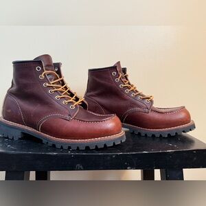 Red Wing Roughneck Heritage Moc Toe Boot Briar Oil Slick